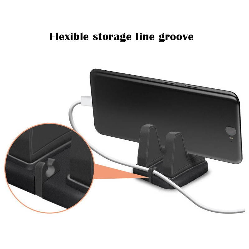 VAORLO-Support de Téléphone Portable en Silicone Souple, Résistant à 360, Polymères Antidérapants, Supports de Montage pour GPS de Voiture, Tableau Prada