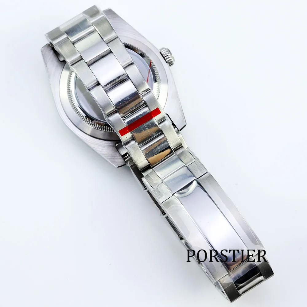 36mm 39mm Oyster Datejust Style Stainless steel With Sapphire Crystal Watch Case For Nh35 Nh36 Movement 28.5mm Dial Seiko Mods