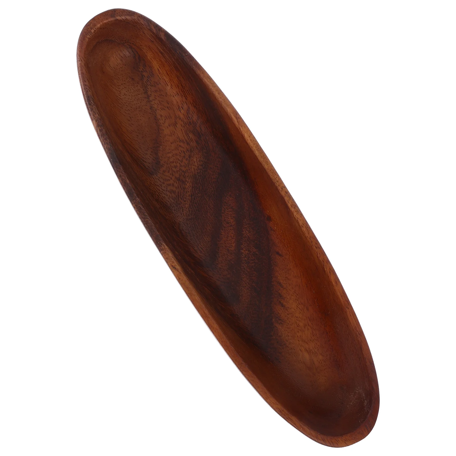 

Wooden Serving Tray Rustic Natural Wood Boat Shaped Vintage Farmhouse Fruit Bread Snack Tray Decorative Wood Display