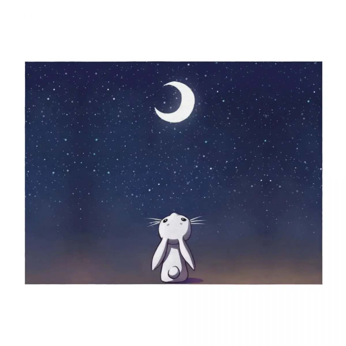 

Moon Bunny Throw Blanket Beach cosplay anime Hairy Quilt Blankets