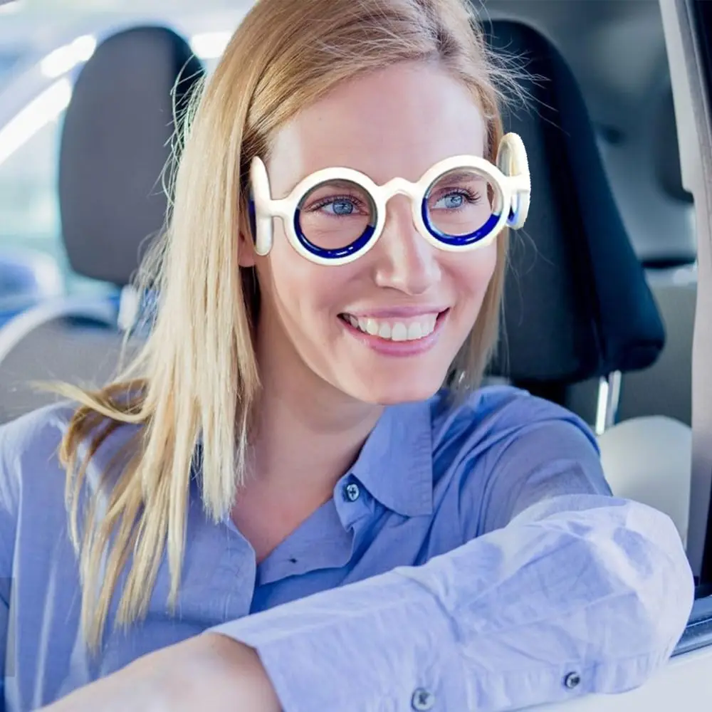 Portable Anti-Motion Sickness Eyeglass Carsickness No Lens Anti-Dizziness Eyeglass Airsickness Anti-Nausea Anti-Sickness Eyewear