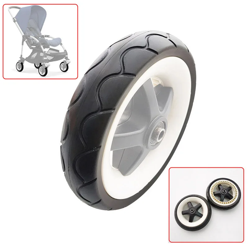 

Buggy Wheel Tyre For Bugaboo Bee3 Bee5 Pushchair Front or Back Stroller Wheel Tire Cover PU Tubeless Pram Replace Accessories