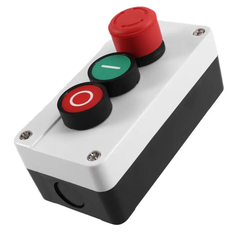 A92Z CNC Push Button Switch Control Box Electric Box Waterproof Case Emergency Stop Reset Point Indicator Light Functionality