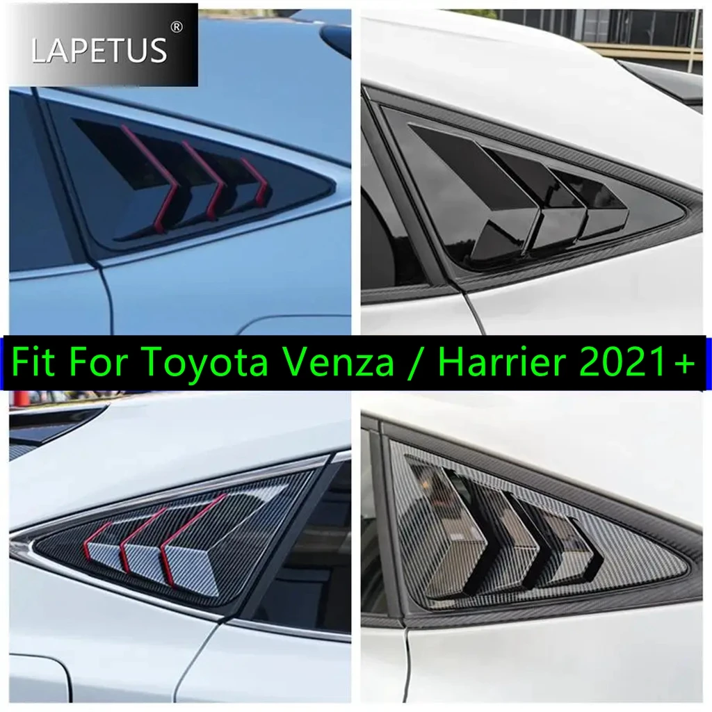 

Plastic Auto Rear Window Louver Vent Shutter Decor Panel Cover Trim For Toyota Venza / Harrier 2021 - 2024 Exterior Accessories