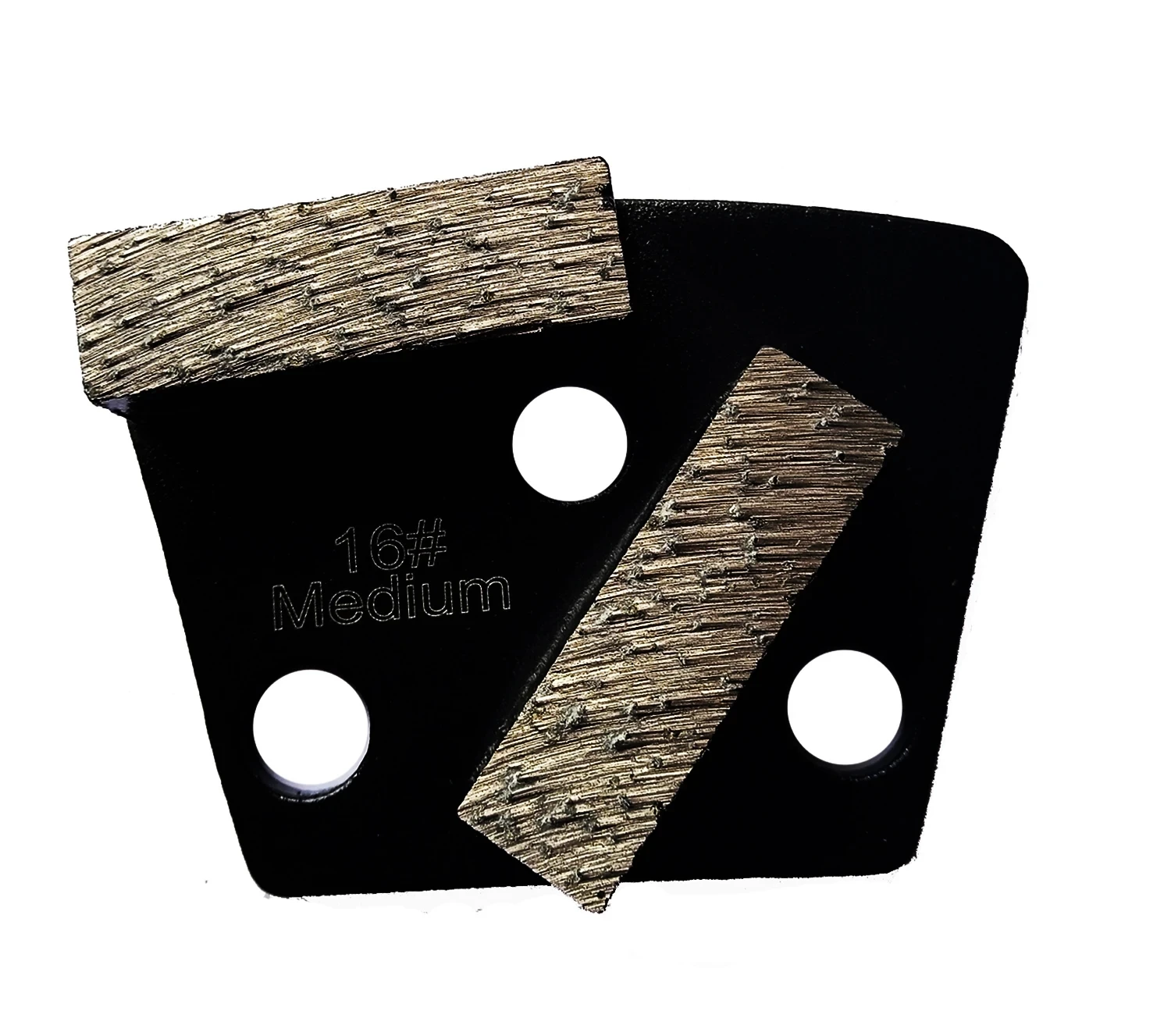 Trapezoid Sintered Diamond Segment Metal Grinding Disc 3 Hole General Block Wheel Abrasive For Epoxy  Concrete Floor