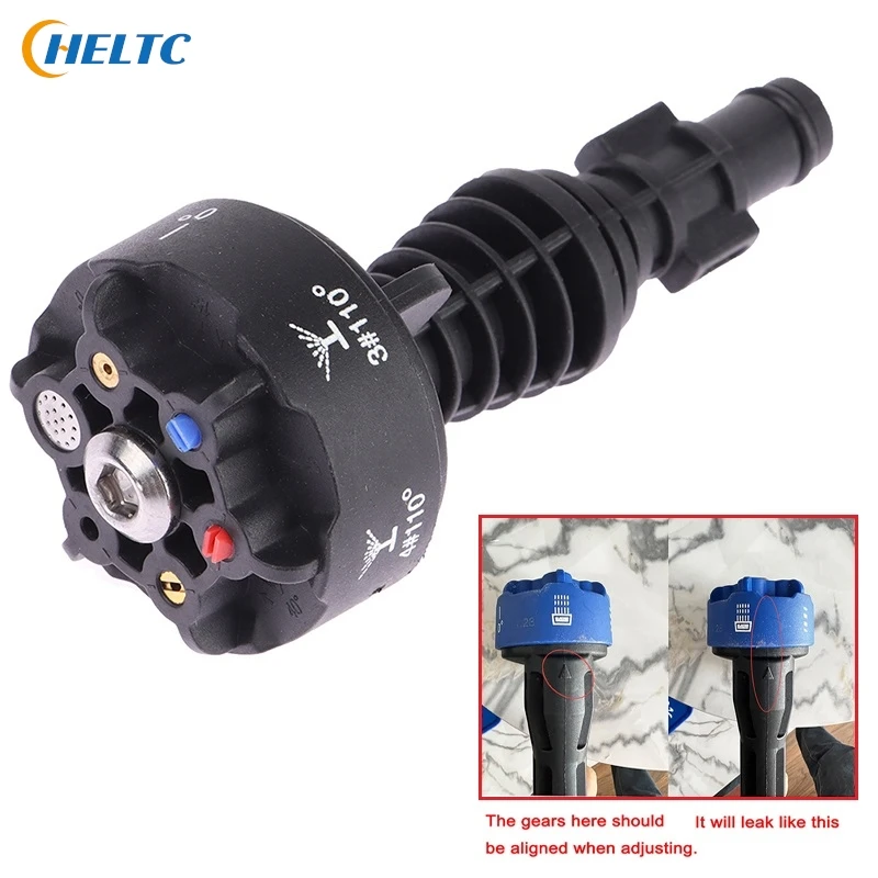 1Pc 6 in1 Car Multi-functional High Pressure Cleaner Nozzle For Washbowl High Pressure Water Car Washing Accessories