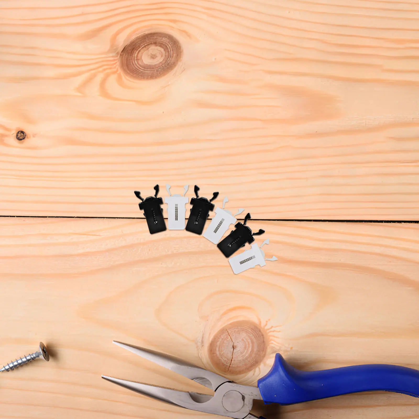 

20 шт. Заменяемые пластиковые защелки для мусорных баков с кнопочным механизмом, надежные фиксаторы для крышек, гладкие края, для повседневного использования