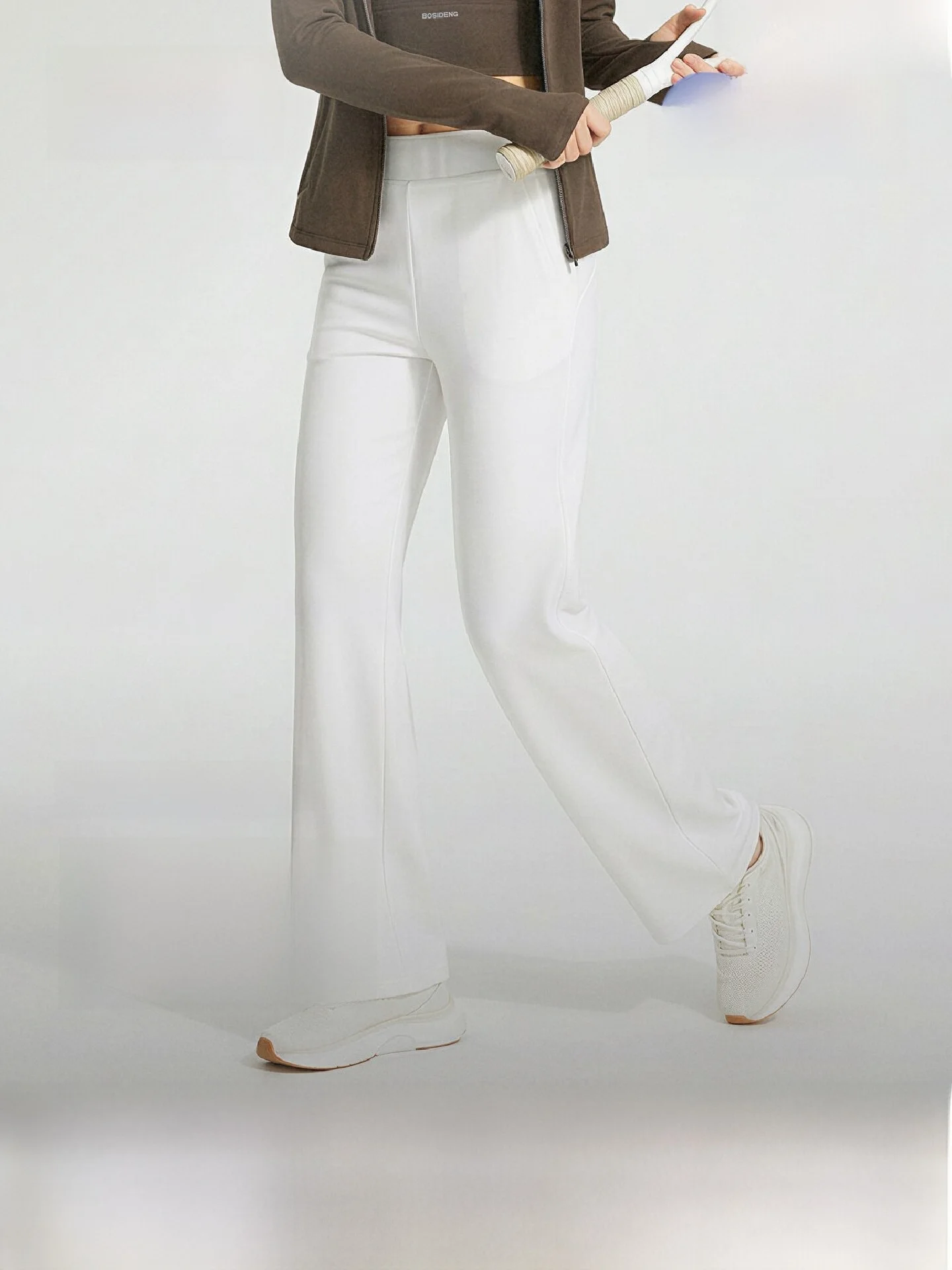 

Bosideng Summer 2026 Women's Slim Fit Capri Pants UPF50+ Sun Protection High Waist Sporty Style Lengthening And Slimming