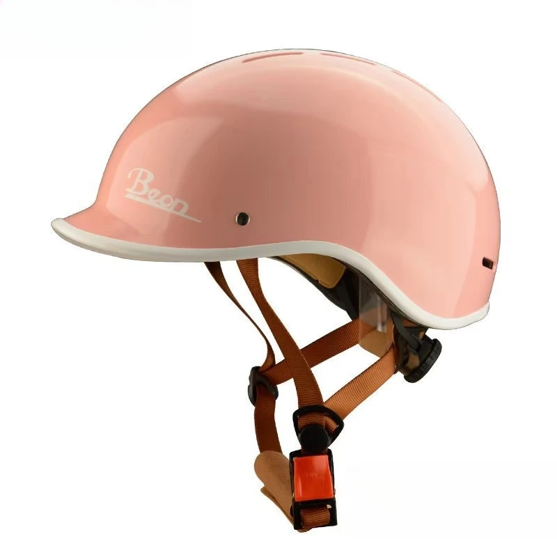 Beon Electric Car Helmet Summer Sunscreen Ultra Light Retro Half Helmet Adjustable Solid Color Simple Ladle Helmet Capacete