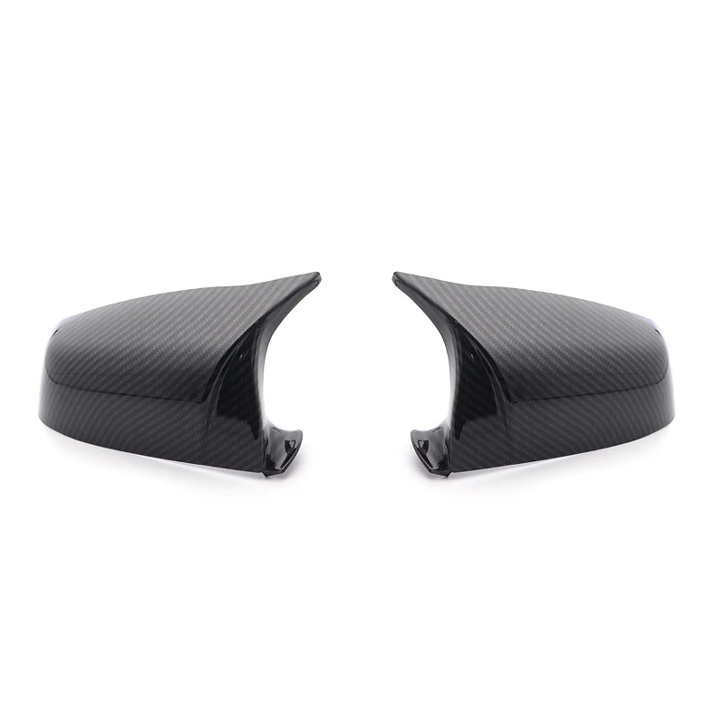 Side Wing Rearview Mirror Cover Cap For BMW 5 6 7 Series E60 E61 E63 E64 F01 F02-F04 F06 F07 F10 F11 F12 F13 Carbon Fiber Black