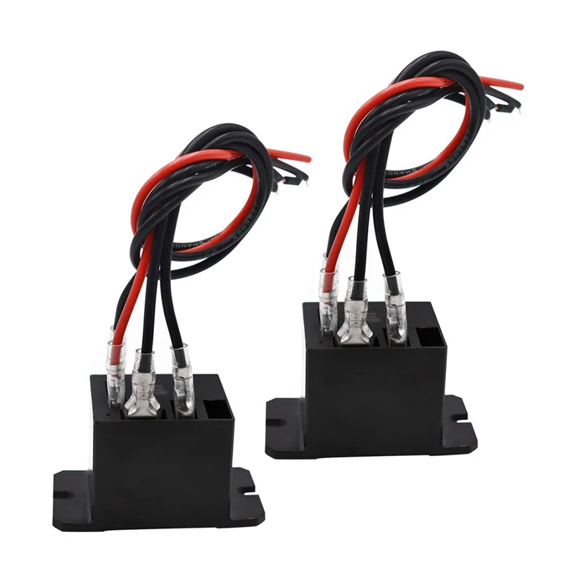 

ABDJ-SPST Power Relay 2PCS Coil With 8 Quick Connect Terminals Wires Mini Relay HF105F-4-8X