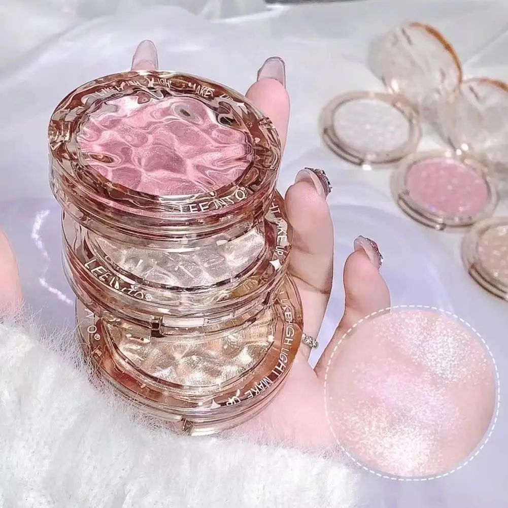 New Diamond Sparkling Powder Highlight Mashed Potato Glitter Palette Contour Highlighter White Pearlescent Makeup High-glos Y9Q1