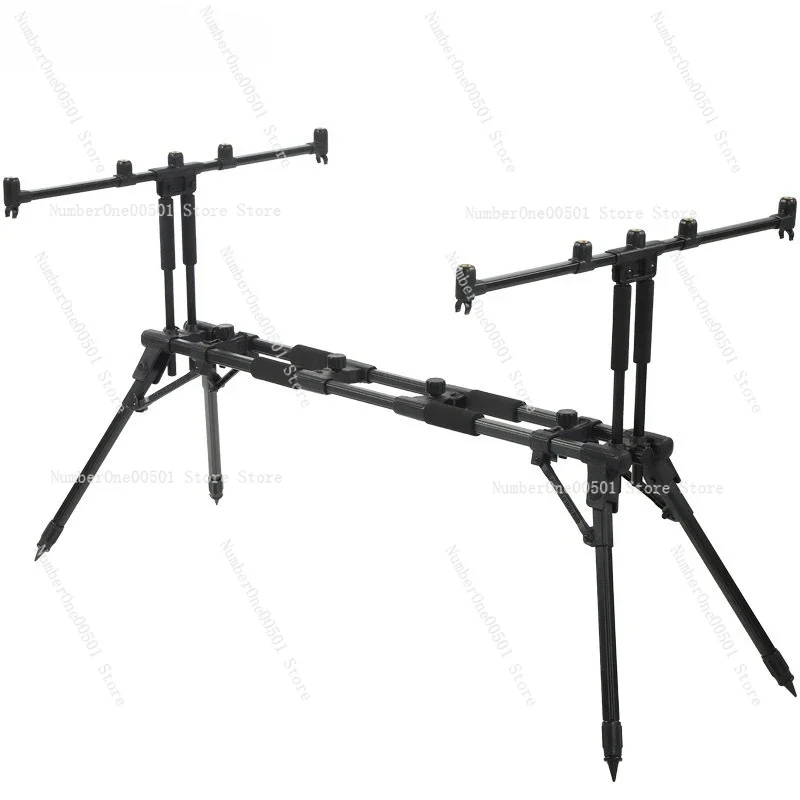 

RP181 European Carp Fishing Rod Rest Quick Fold Alarm Rod Holder Multi Head Fishing Stand for Beach Casting