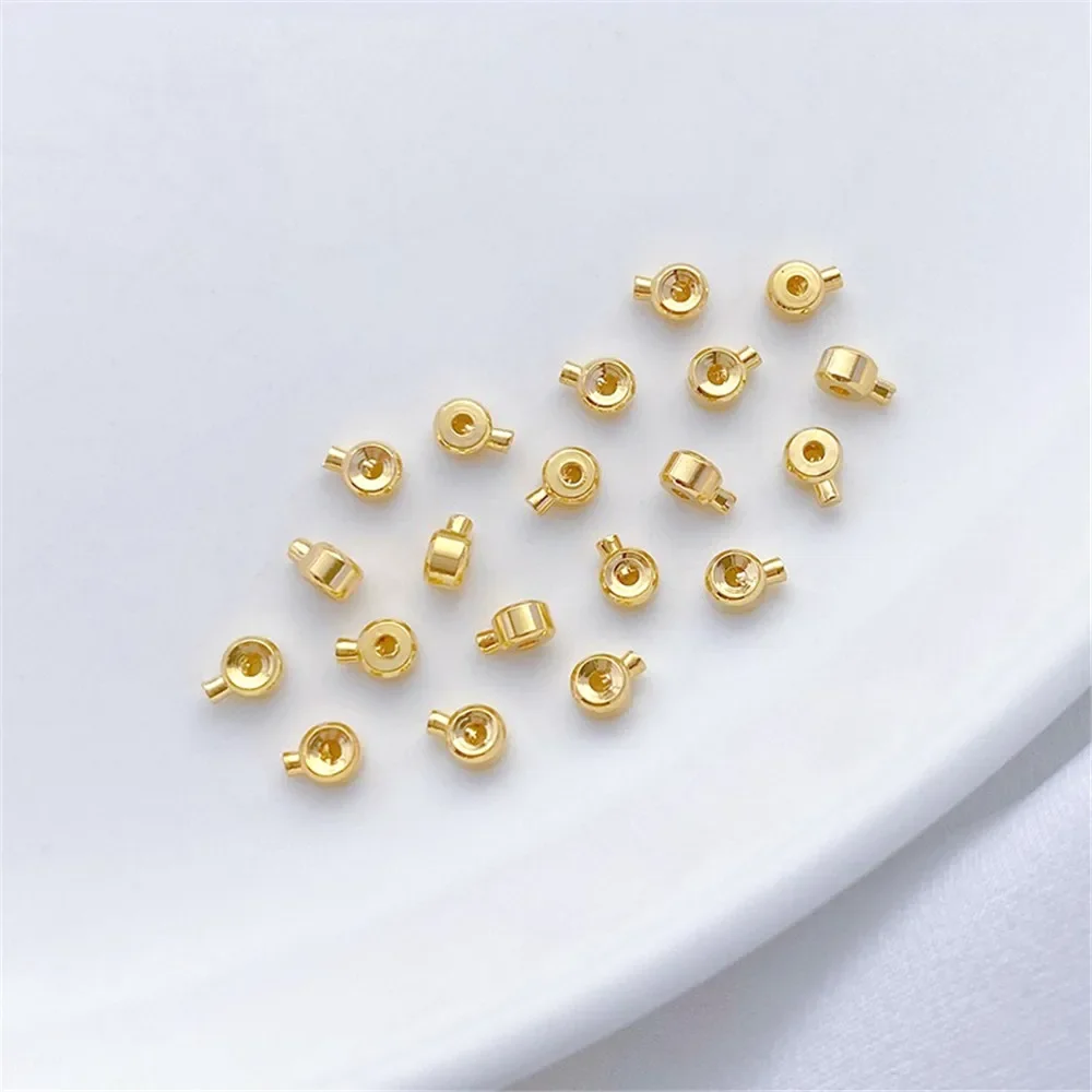 

14K Gold Wrapped Narrow Edition Positioning Buckle, Handmade DIY Bracelet Necklace, Closing Clip Buckle, Accessory K063