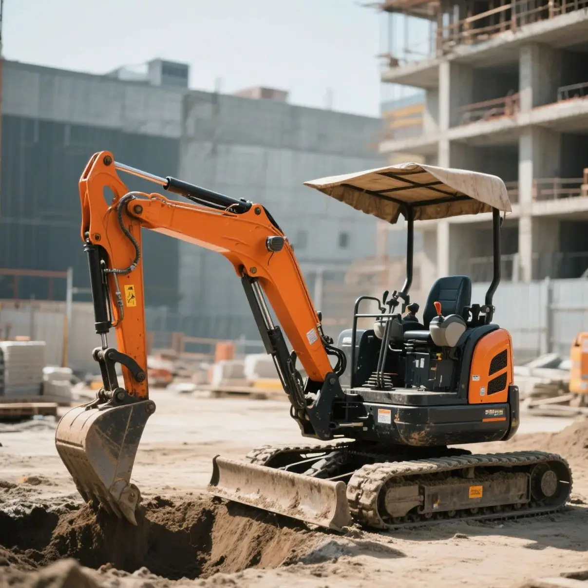 

Customized new 1.8-ton small excavator with tracked chassis and rotatable driver's seat operating handle