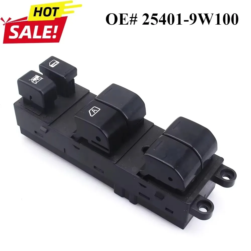 New Front Left Master Electric Window Lifter Switch Compatible FOR Nissan Murano Z51 X-trail Qashqai 25401-9W100