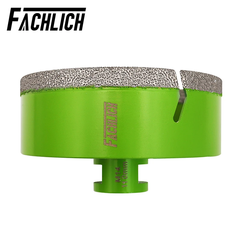 

FACHLICH 1pc M14 Dia110mm Diamond Drilling Crown Vacuum Brazed Tile Marble Ceramic Porcelain Saw Core Drill Bits Hole Opener