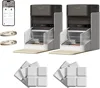 Bundle of Upgraded RFID Automatic Cat Feeder 2 Packs 5G Wi-Fi Automatic Pet Feeder 3L Auto Cat Feeder App Control with Light 1