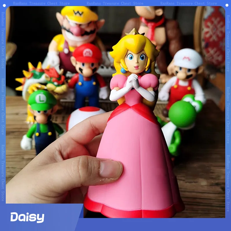 Super Mario Bros Action Figures Princess Daisy Rosalina Bowser PVC  Mario Anime Action PVC Toys Figures Game Doll Gifts for Kid