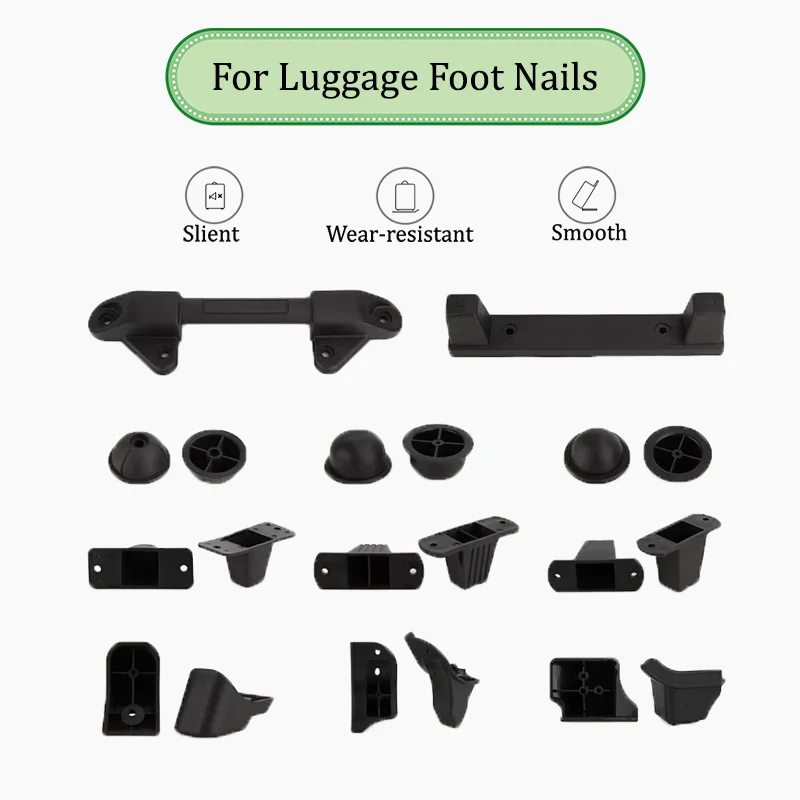 

Сменные ножки для багажа разных размеров: прочные пластиковые противоскользящие подставки, быстрая установка, запчасти для ремонта