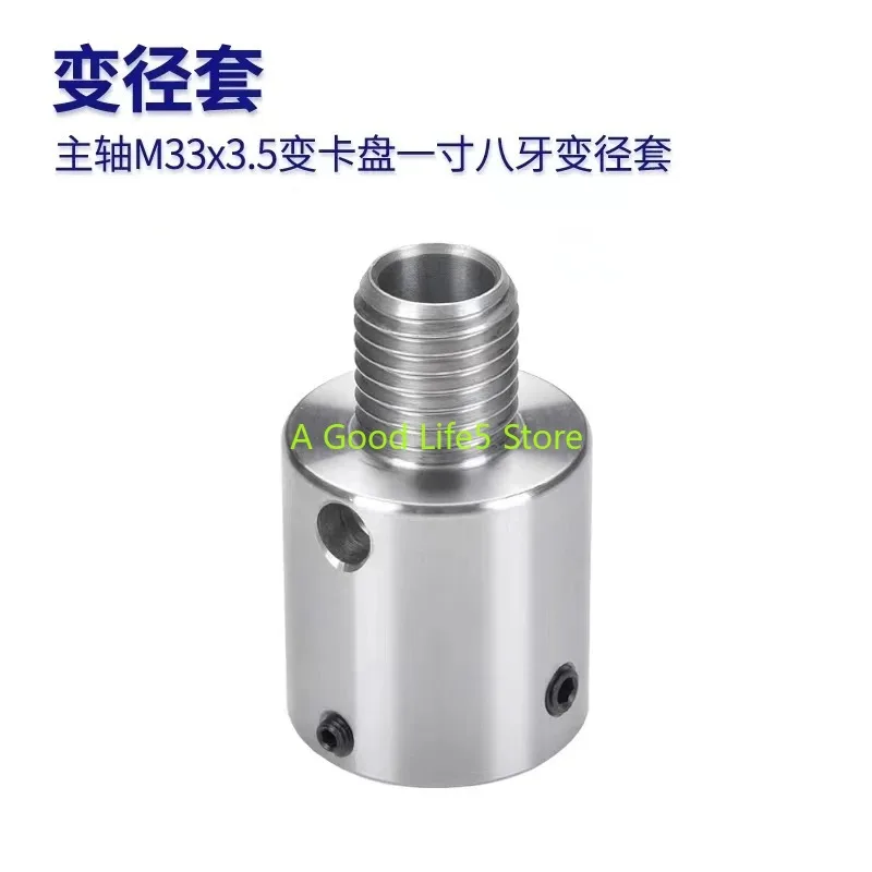 Imagem -02 - Torno de Madeira Chuck Converte Headstock Spindle Ferramentas de Torneamento 8tpi para M33 x 3.5