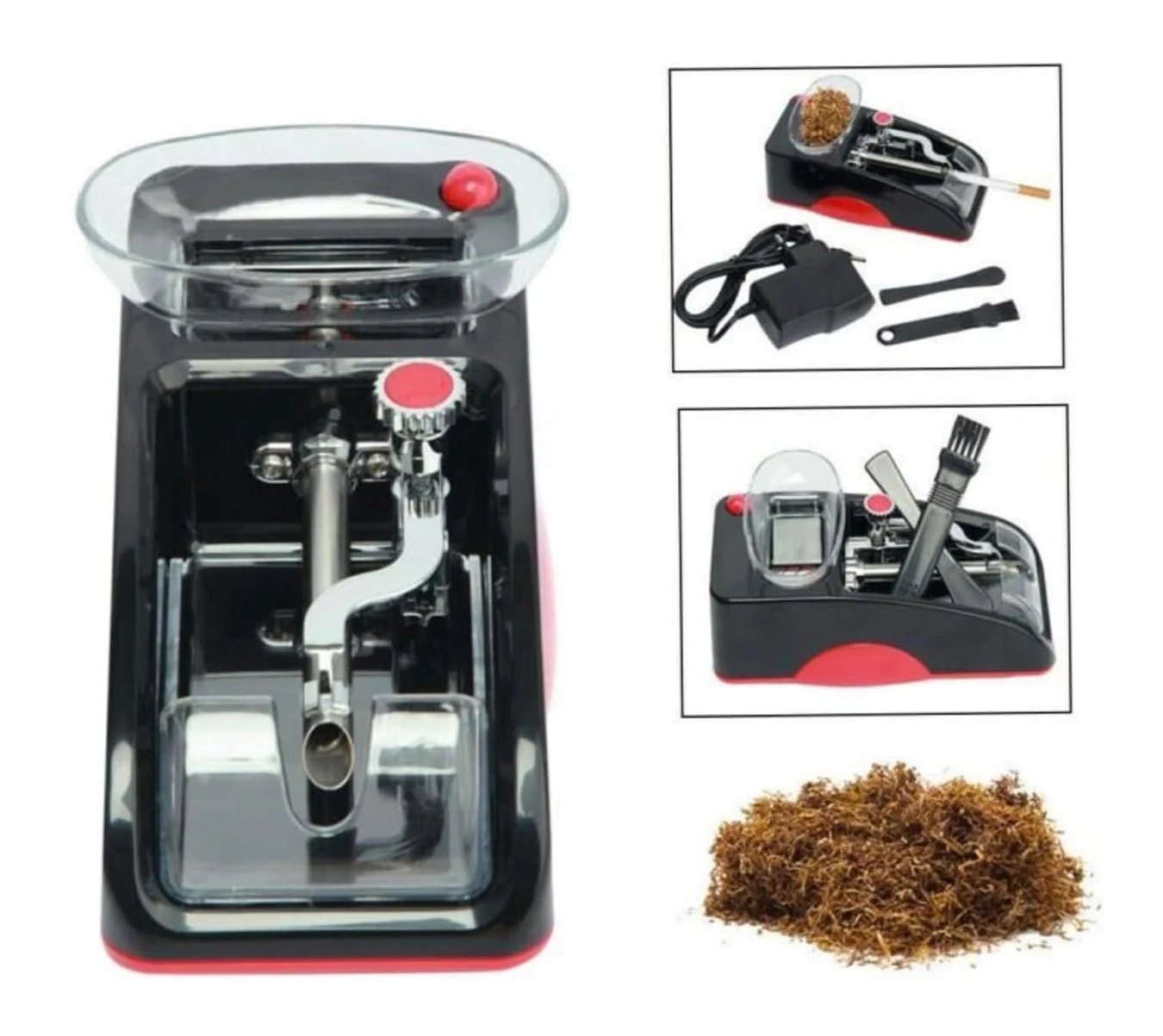 6.5mm 8mm Caliber Cigarette Rolling Machine Portable Electric Tobacco Pipe Filling Injector Machine Household Smoking Accessory