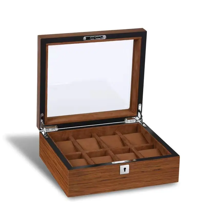 New Wood Watch Display Boxes Case Fashion Watch Storage Holder Mens Mechanical Watch collection