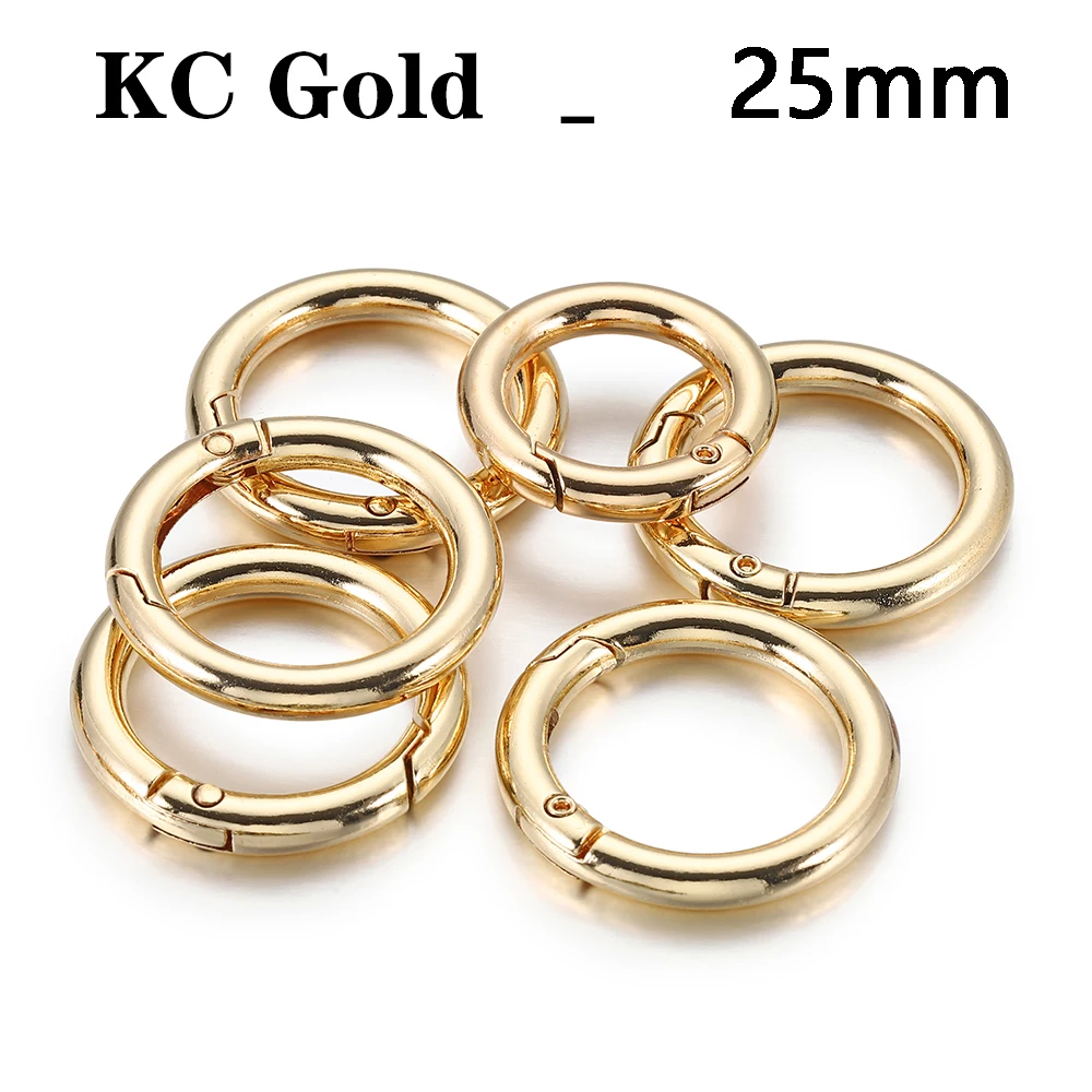 5pcs Metal O Ring Spring Clasps for DIY Jewelry Making