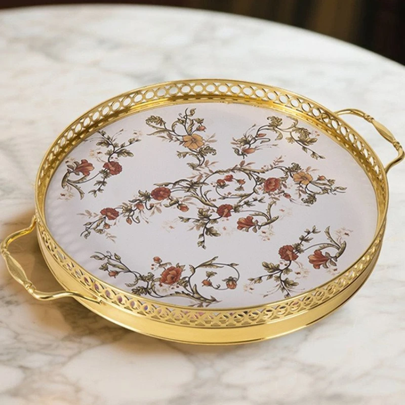 

Butterfly Tao European three-layer fruit plate basket, creative living room double-layer dried fruit plate