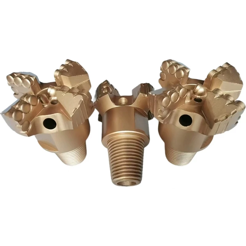 High Quality 4 Wings Non Core Diamond PDC Bit Drag Bits for Water Well Drilling