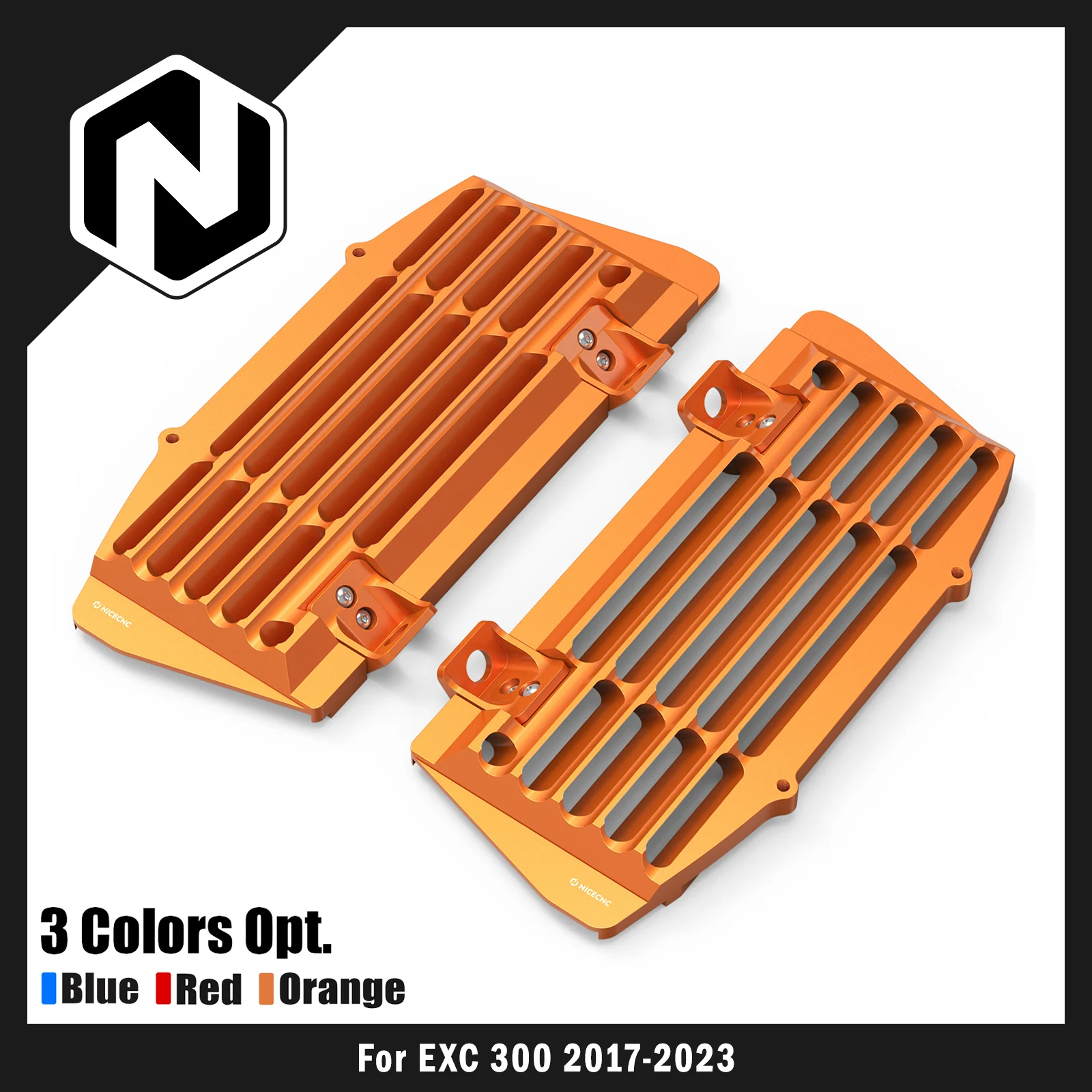 NICECNC For KTM EXC 300 EXC 250 EXCF 350 EXC 450 XCW 300 2017-2023 SX 125 SXF 250 SXF 450 2017-2022 Radiator Guards Protector