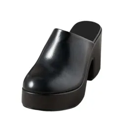 DIZHUANG shoes Fashionable women's high-heeled slippers. About 8cm heel height. Strange style slippers. Baotou slippers. 34-46