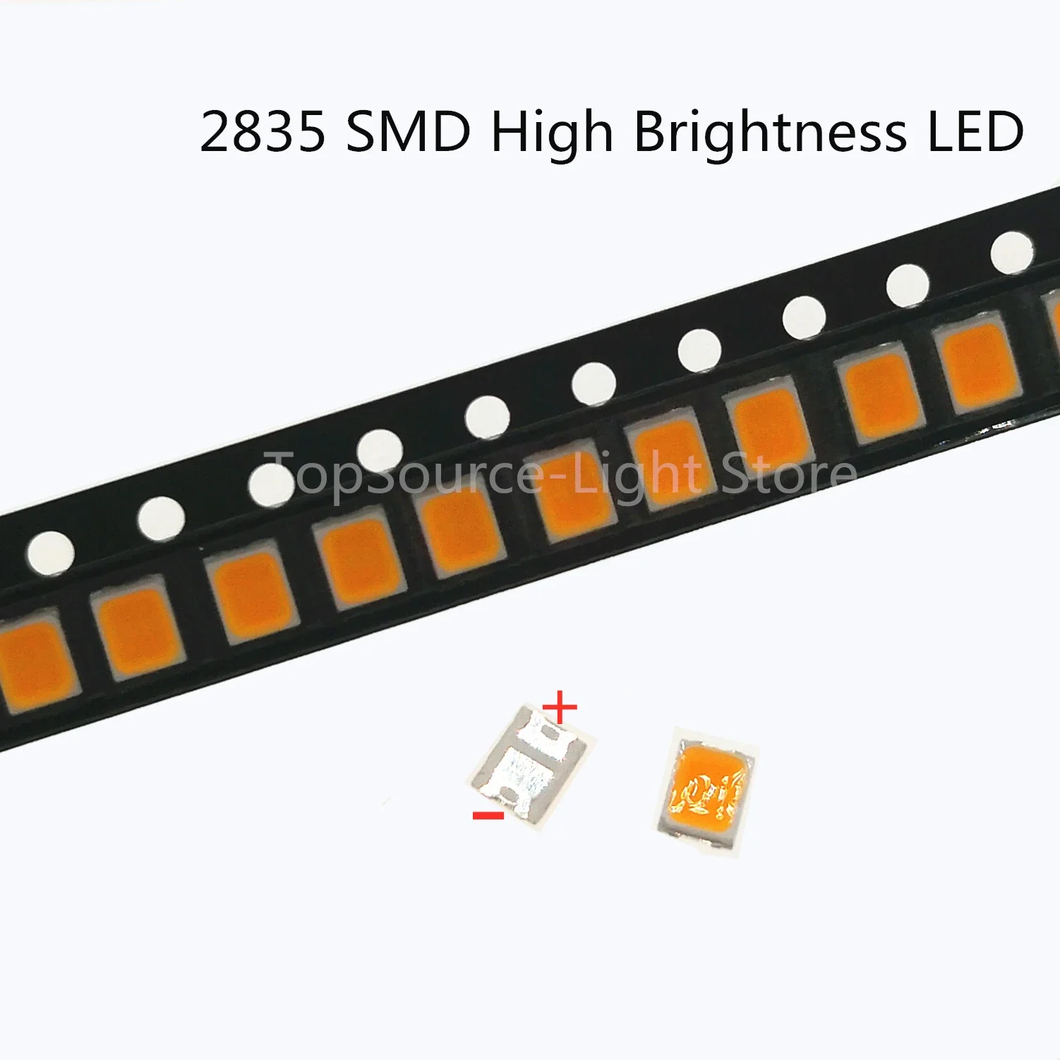 100 sztuk LED SMD 2835 chipy 0.2W 0.5W 1W 3V 6V 9V 18V 36V koraliki światło biała powierzchnia góra PCB dioda elektroluminescencyjna lampa