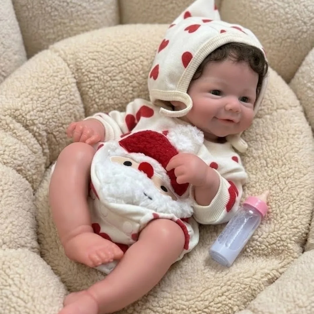 OtardDolls-45cm Open Mouth Solid bebe reborn de silicona Girl Dolls met geworteld haar, handgeschilderde & ongeschilderde huid, reborn pop