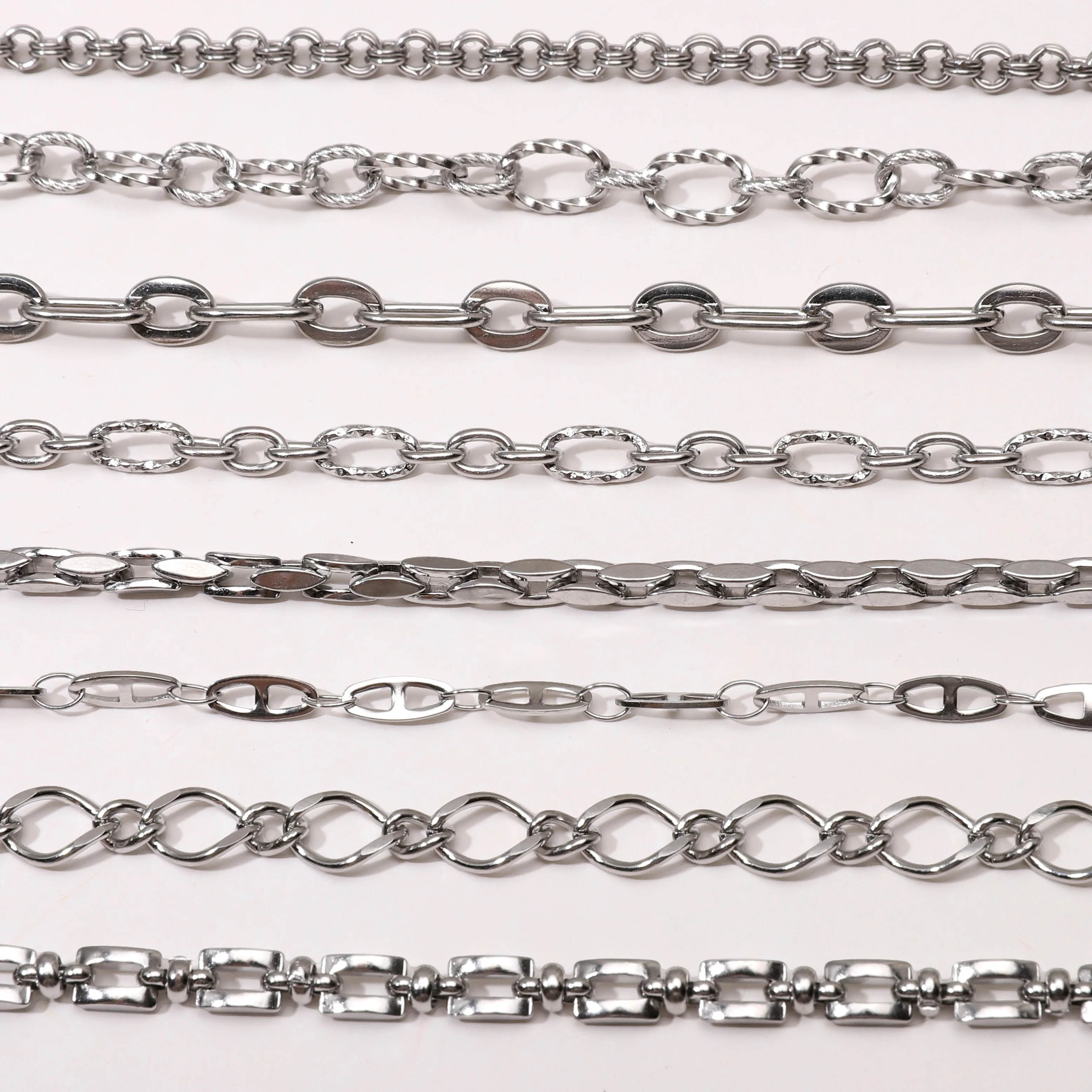 

0.5/1m Stainless Steel Big Chains For Needlework Handmade Thick Big Chain DIY Jewelry Making Bracelet Necklace Jewelry Chain