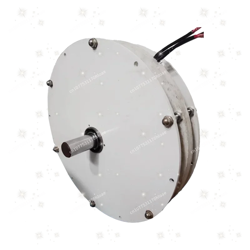 3000 Watt High Power Disc Type Ironless Generator High Efficiency Permanent Magnet Low Speed Low Resistance