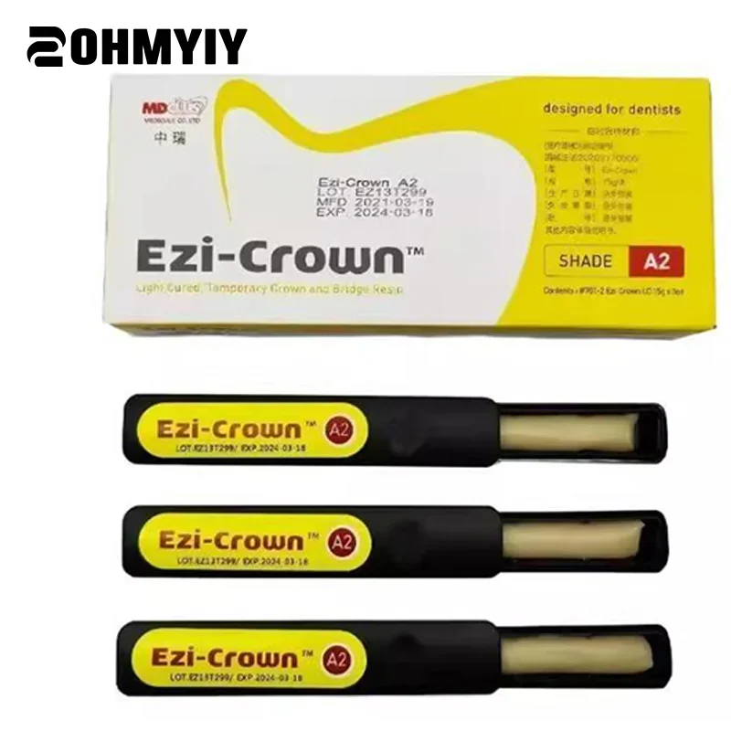 

Dental Temporary Crown And Bridge Resin Material Light Cure Temporary Inlay Relining Dentistry Products Designed For Dentists