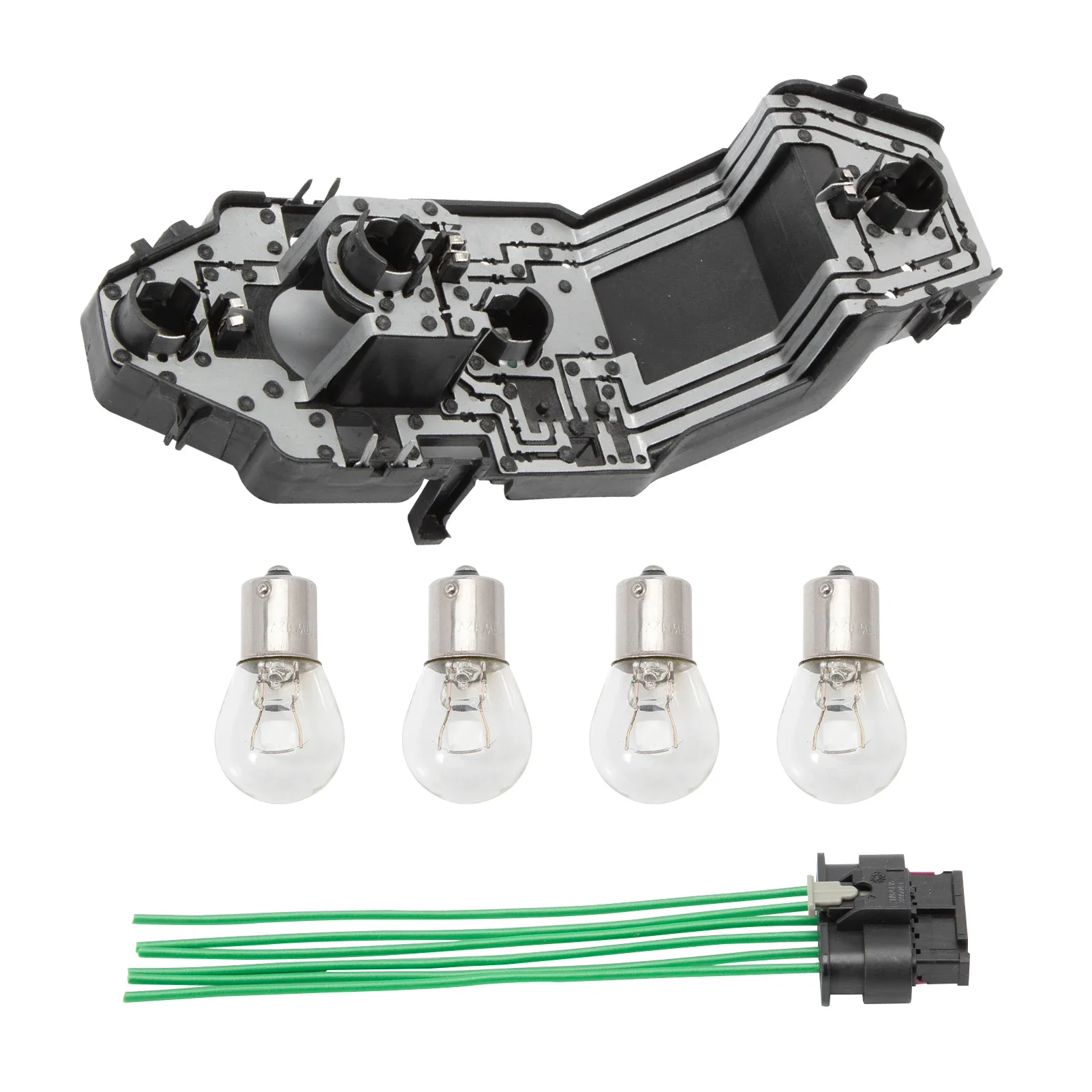 Car Taillight Bulb Holder + Socket Wire Harness + 4pcs Bulb Set for BMW Mini Cooper F55 F56 F57 63217361305