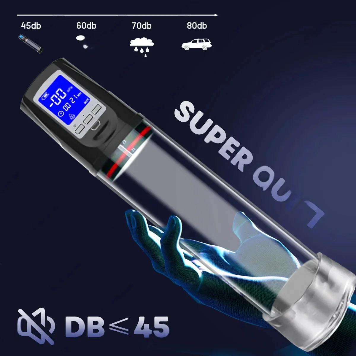 Penis Pump Automatic Vacuum Suction Electric Male Delay Enlargement Glans Blowjob Masturbation Adult Sex Toys for Men view 4