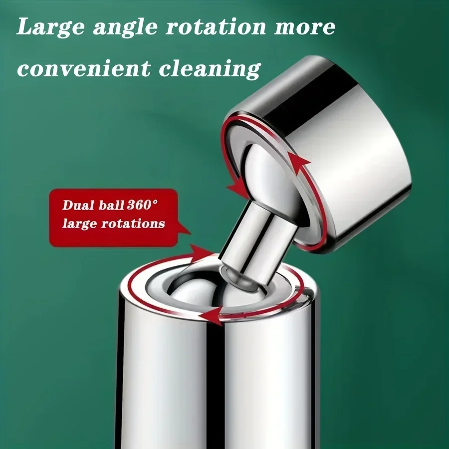 Universal Kitchen 3-step Adjustable Tap Splashproof Extender Household  Booster Sprayer Universal Tap with Swivel Spout