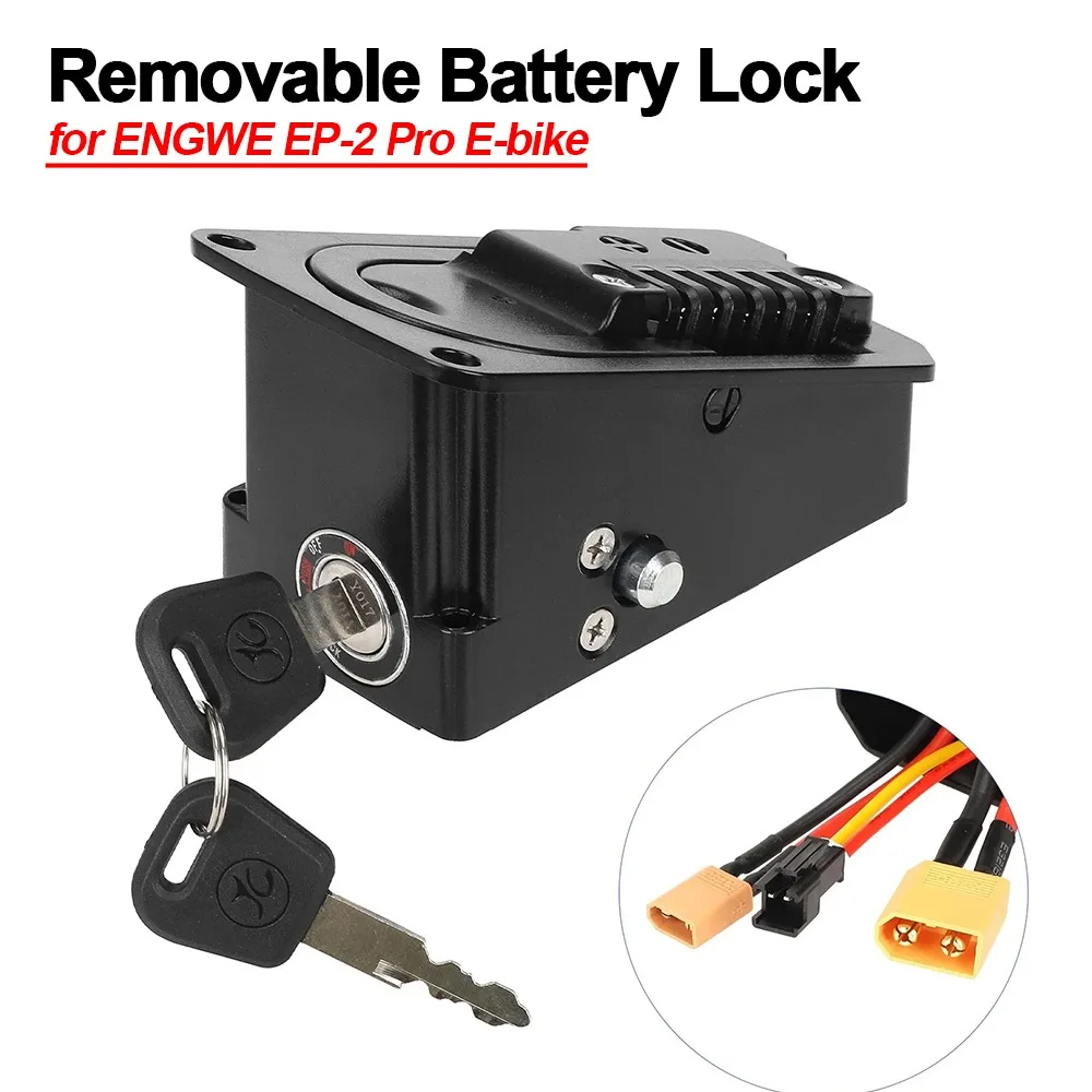 Battery Lock Charging Port Accessory Fit Detachable Battery Compartment for Engwe EP-2 Pro E-bike