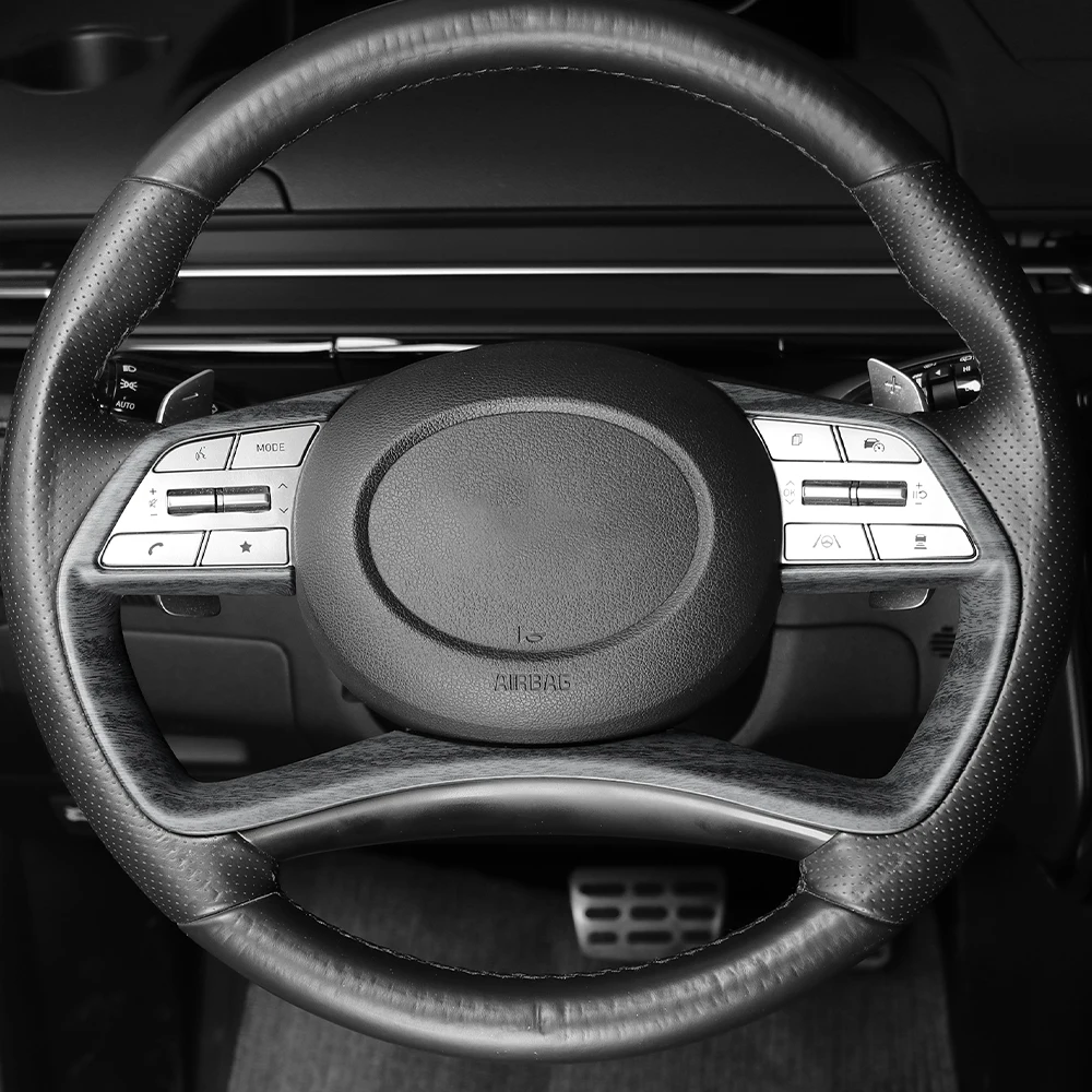 

For Hyundai Staria 2021-26 ABS Steering Wheel Panel Decorative Frame