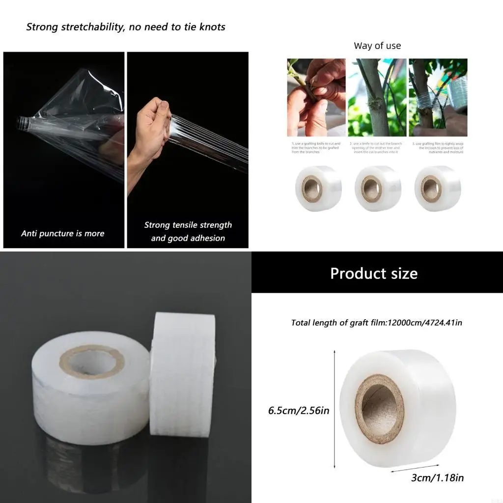 

Прививочная лента, пленка, автоклеящаяся для фруктовых деревьев, рассады саженцев, лозы, флористики, прививки томатов, стрейч