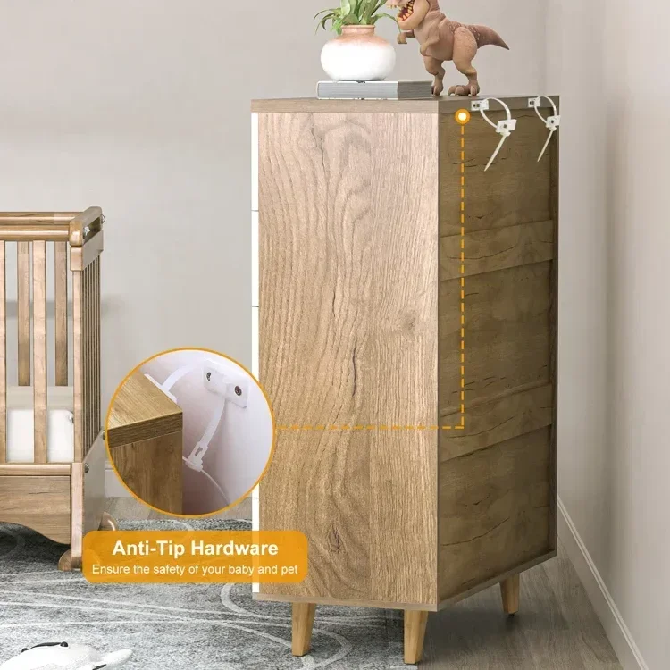 

-Hot-Selling 6 Drawer Dresser Drawer Chest Bedroom Furniture Bedroom Storage Cabinet Multi-Functional Storage Cabinet