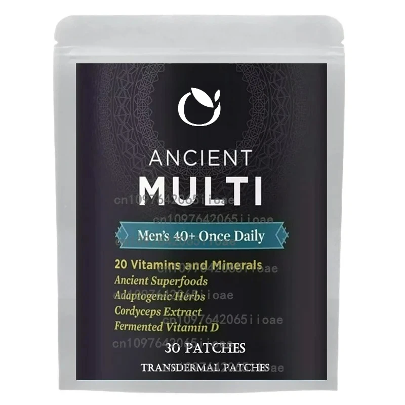 

30 Patches Mens Multivitamin Transdermal Patches Energy, Focus & Performance
