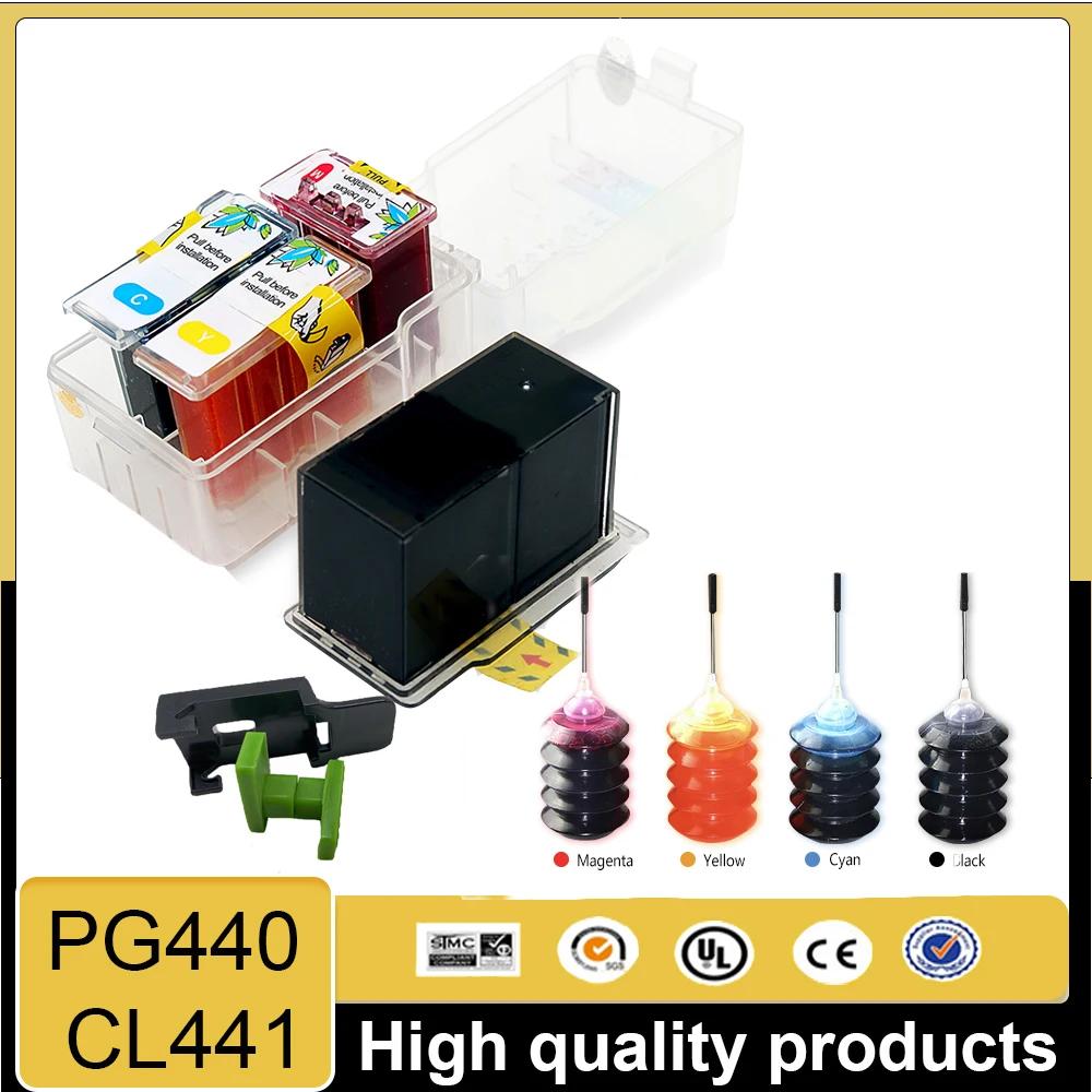 

For Canon Pixma MG 2140 2240 2180 3140 3180 3540 4140 4280 MX 374 378 434 438 For Canon (PG440 CL441) Smart Cartridge Rifll Kit