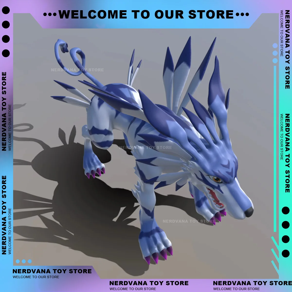 Digimon Statue 11cm Digimon Adventure Anime Figure Garurumon Figure Model Statue Digimon Adventure Decoration Ornament