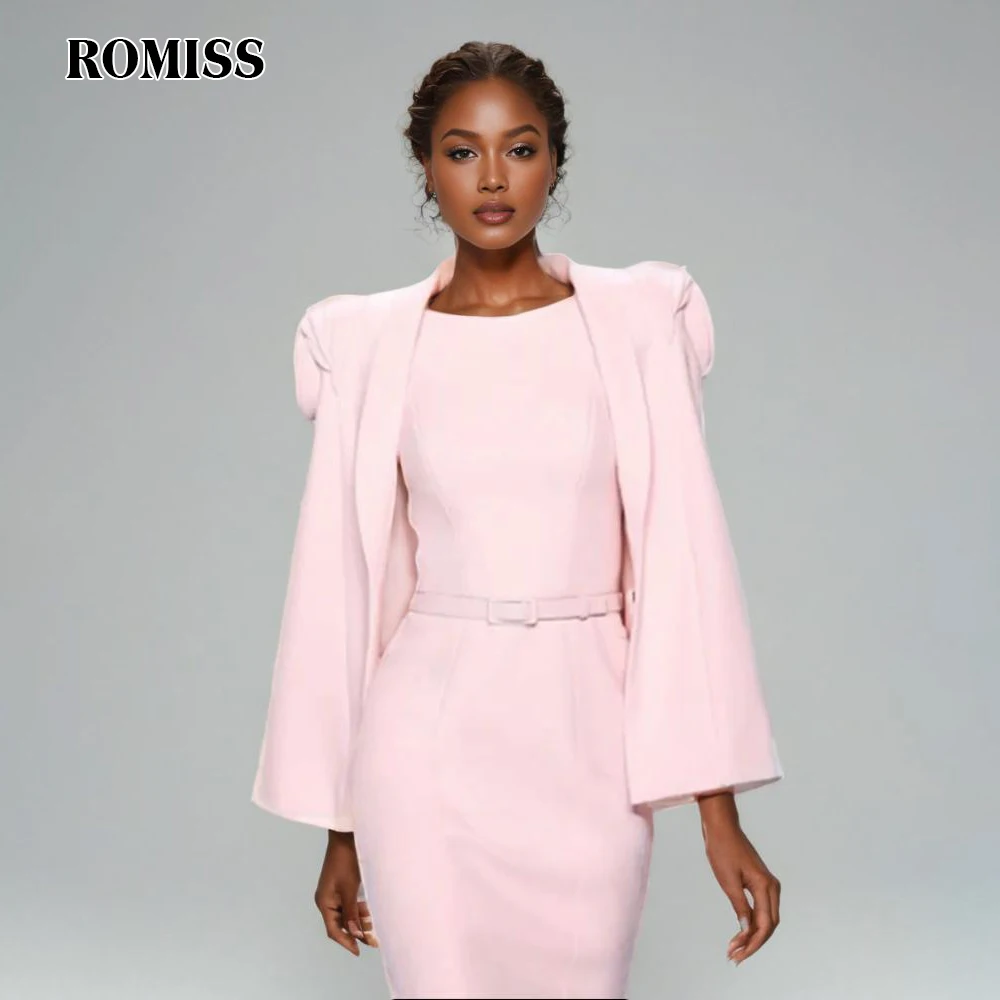 ROMISS Slimming Temperament Coats For Women Notched Collar Long Sleeve Spliced Appliques Open Stitch Blazers Designer Female