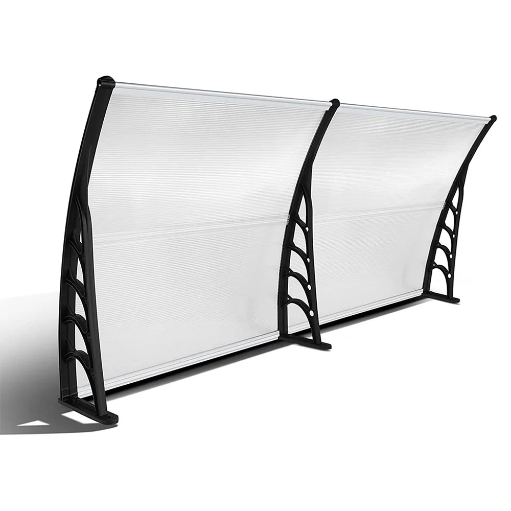 VERTAK 80*200cm Window Door Canopy Awning Multiple Sizes Plastic Frame Rain Cover Door Awning