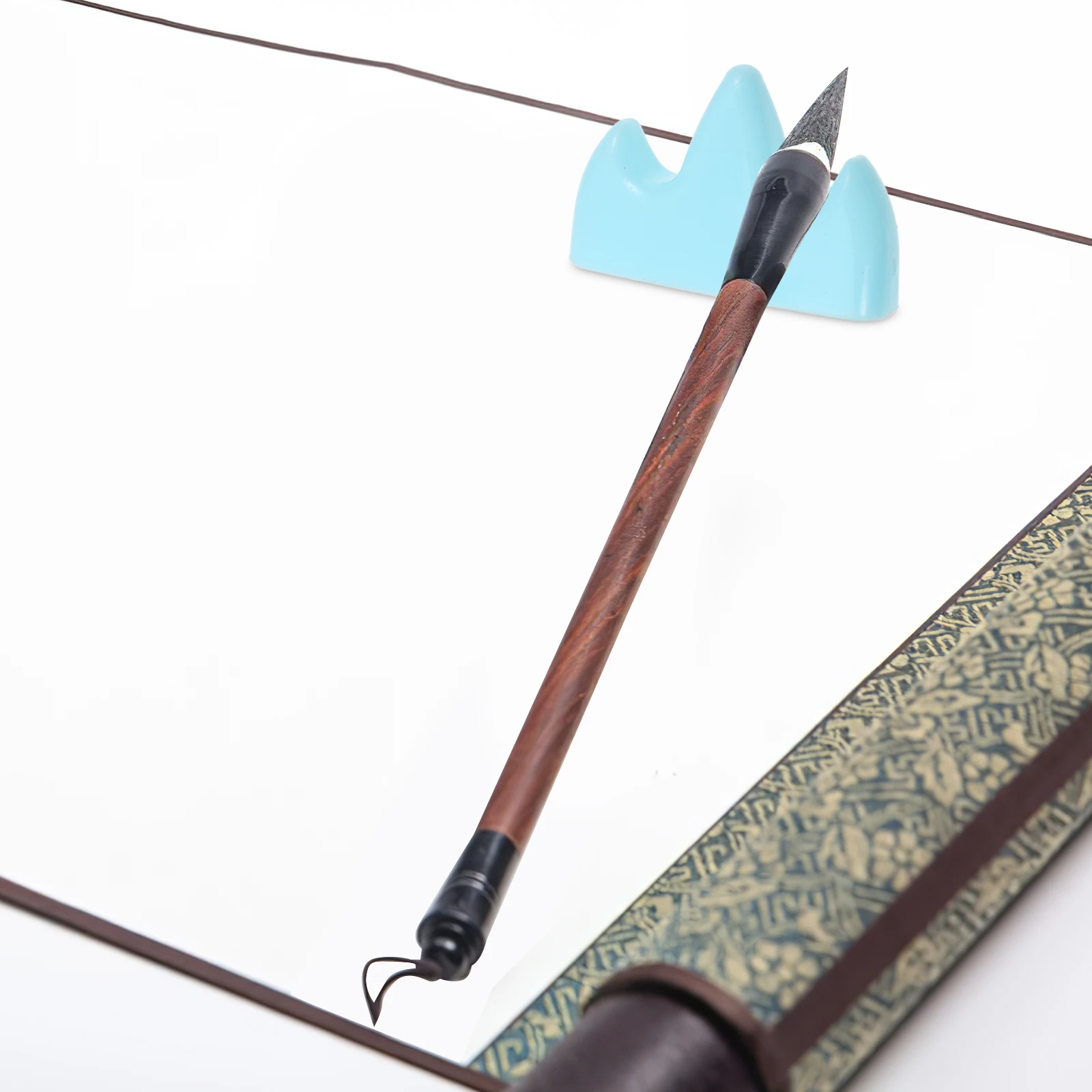 

10 Pcs Mountain Pen Holder Brush Ceramic Paintbrush The Four Treasures of Study Sky-blue Plastic Calligraphy Pens